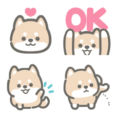 Kawaii a lot of dogs(emoji)
