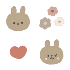 茶色いうさぎ絵文字