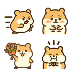 Simple moving hamster emoji