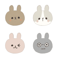 いろんなうさぎの絵文字♡