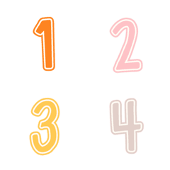 one two three four color number