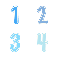 one two three four color number2