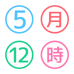 Various numbers of emoji 43