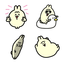 パワー系まゆげうさぎの絵文字２