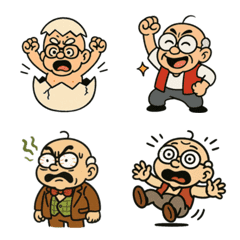 Comic grandpa emoji