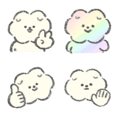 Fluffy Dog MOSAO Emoji