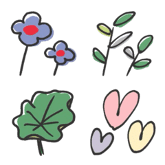 グリーン&フラワーと基本の絵文字
