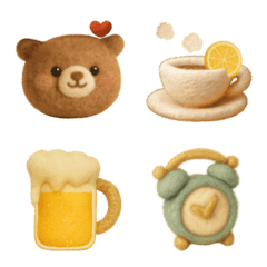 動く♡羊毛フェルト♡クマさん