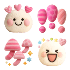 Animated cute soft toy smile emoji
