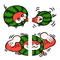 ハムスイカ絵文字