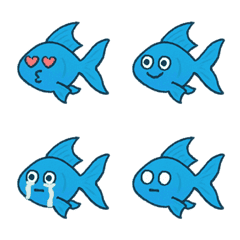 金魚每天的喜怒哀樂(藍色)