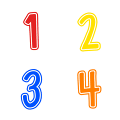 one two three four color number8