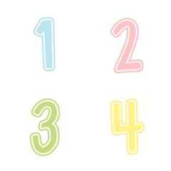 one two three four color number5