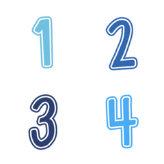 one two three four color number10