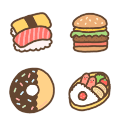 simple-kawaii food emoji