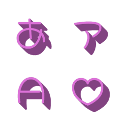 a-絵文字 デコ文字(かなカナ/英数) 1430
