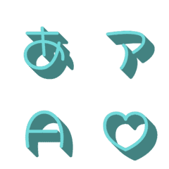 a-Emoji Deco Text(Kana/Alphanum) 1448