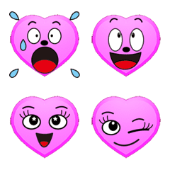 Animasi hati 3D yang bersinar