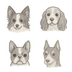 かわいい犬種の絵文字パック