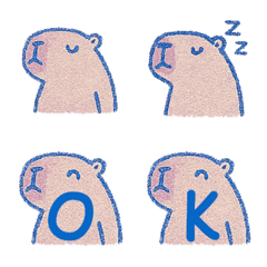 動物園のカピバラ+26英語（青）