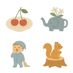 絵本タッチのやさしい絵文字