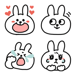 ゆるくて可愛いうさぎの絵文字(日常)
