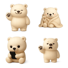 Polar bear says hello to you