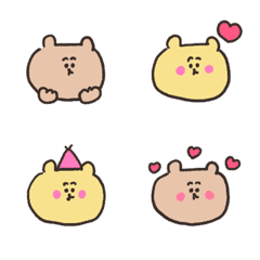 biepo ゆーるずのリアクション絵文字 くま