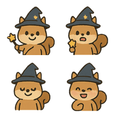 魔法使いリス絵文字セット