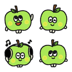 青りんごのグリリン絵文字