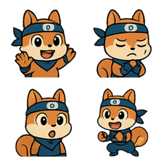忍者リス絵文字セット