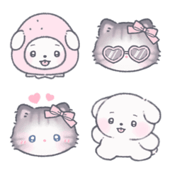 やわらかわんこ むむたん 絵文字2 ふんわり