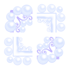 フレーム絵文字 vol.99 真珠アート