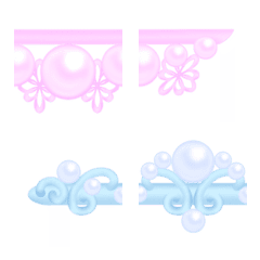 ライン絵文字 vol.16 真珠アート