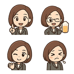 デフォルメ可愛い系ベテラン女性上司
