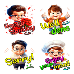 Cute boy : Cheer Up!(Emoji) (Eng)