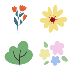 flower and plant stickers