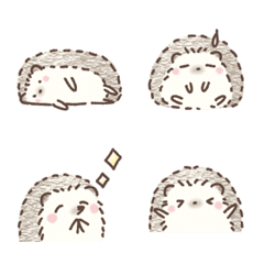 Emoji of unmotivated hedgehog