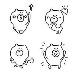 「意外と使えるくま太の絵文字」