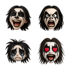 Metal-like facial expression