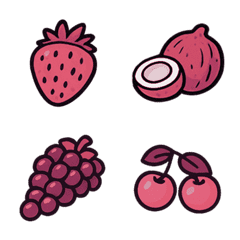 香甜水果大集合(粉紅色)