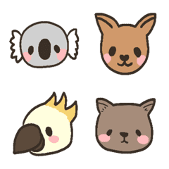 Cute Aussie friends emoji