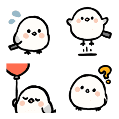 Moving Long-tailed Tit Emoji