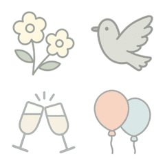 Gentle Everyday Emoji Pastel Hand-drawn