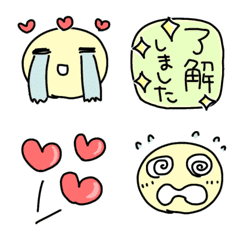シンプル手書き絵文字①