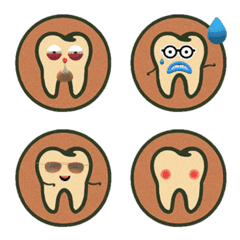 牙齒君第一彈❤❤❤❤❤-瘋狂牙醫的牙齒表情貼