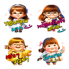 Cute girl : Cheer Up! (Emoji)