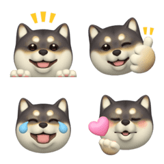 Moving Emoji! Kuro Shiba