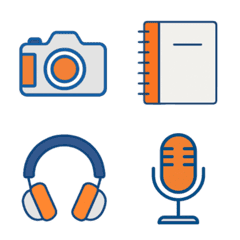 Simple Emoji of Gadgets and Stationery