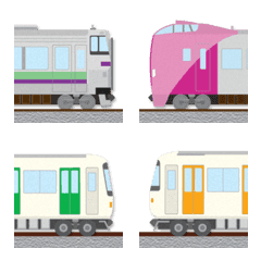 つなげて遊べる 電車絵文字〔北海道〕